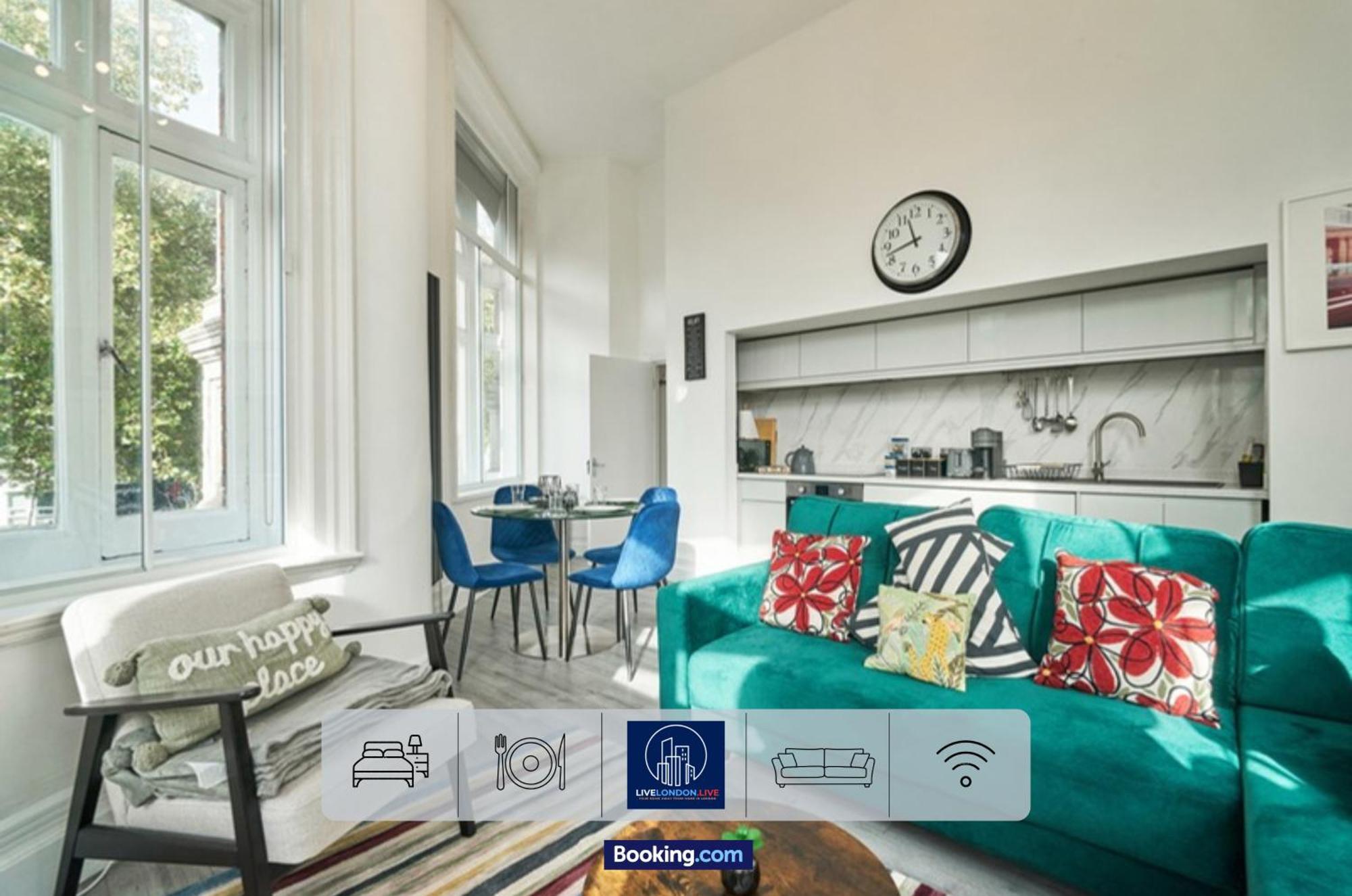 Last-Minute Specials L Sleeps Up To 4 Guests L One-Bedroom Apartment With King Bed And High Ceilings Near Camden By Live London Short Lets & Serviced Accommodation エクステリア 写真