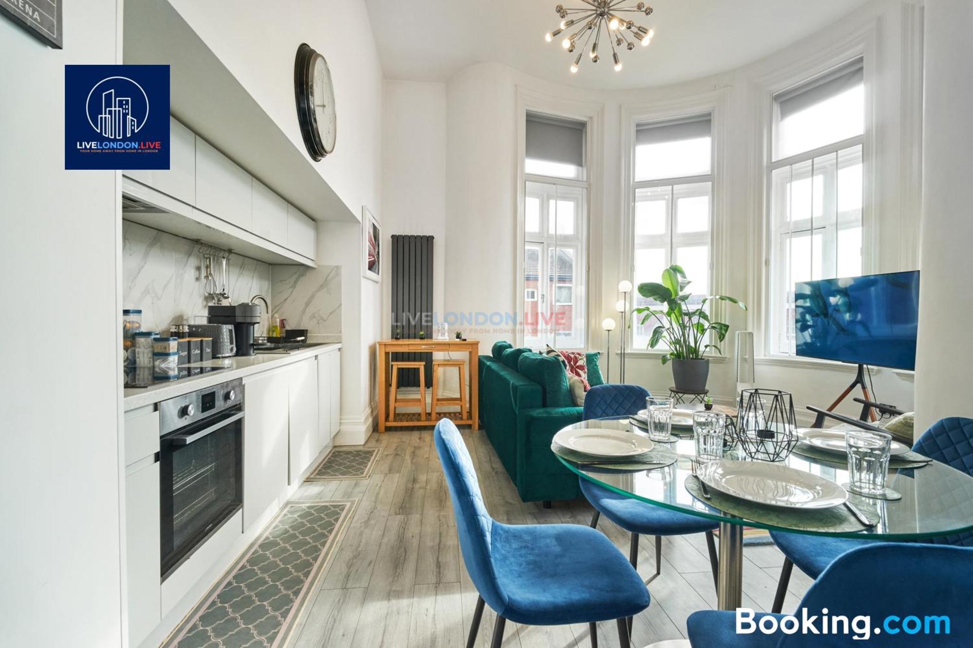 Last-Minute Specials L Sleeps Up To 4 Guests L One-Bedroom Apartment With King Bed And High Ceilings Near Camden By Live London Short Lets & Serviced Accommodation エクステリア 写真